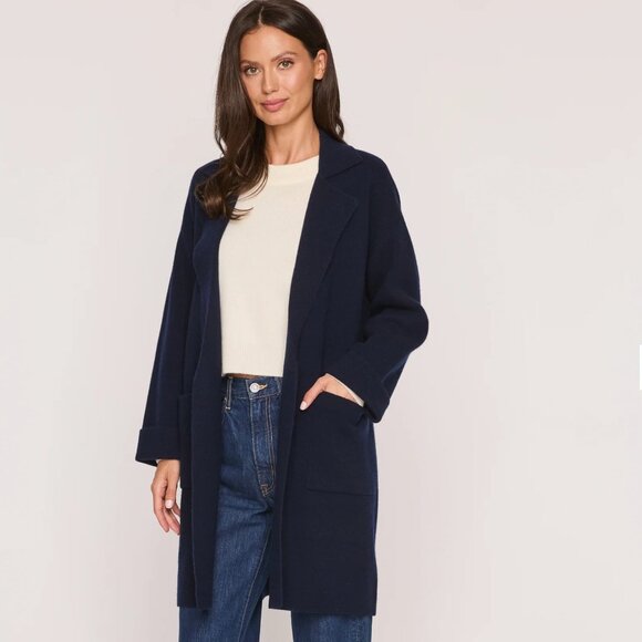 100% Cashmere Double Knit housecoat  / robe  / Housecoat - The Cashmere Project - Picture 4 of 6